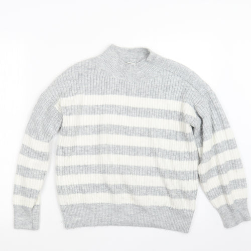 George Womens Grey  Knit Pullover Jumper Size 8