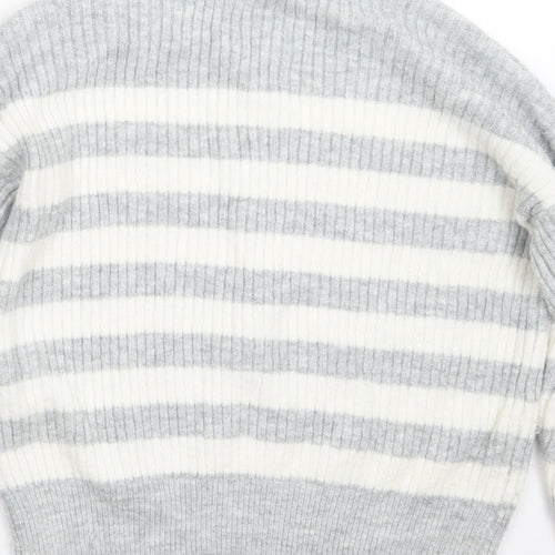George Womens Grey  Knit Pullover Jumper Size 8