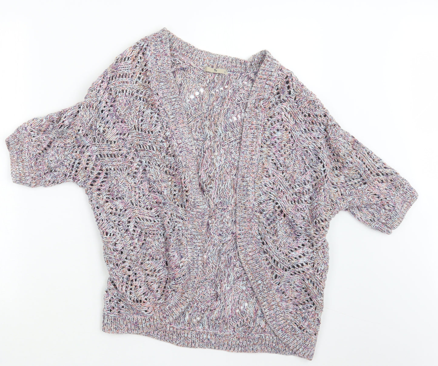 TU Womens Purple  Knit Cardigan Jumper Size 12
