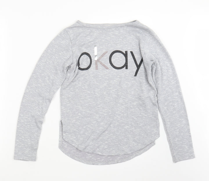H&M Girls Grey   Pullover Jumper Size 11-12 Years