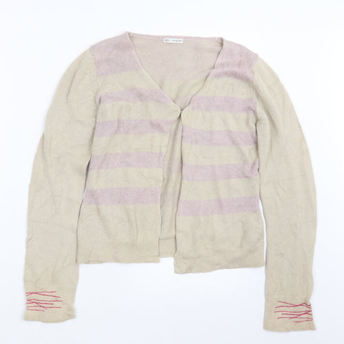 Autograph Womens Beige  Knit Cardigan Jumper Size S