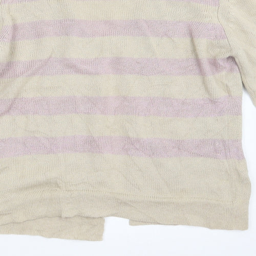 Autograph Womens Beige  Knit Cardigan Jumper Size S