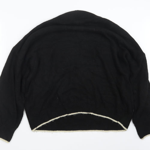 NEXT Womens Black  Knit Pullover Jumper Size XL