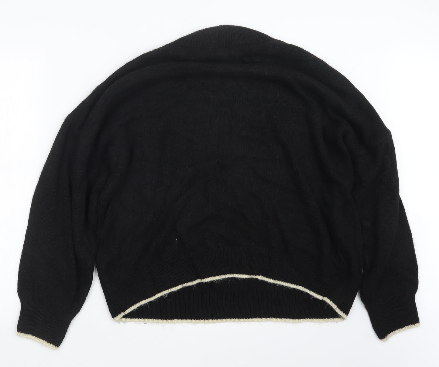 NEXT Womens Black  Knit Pullover Jumper Size XL