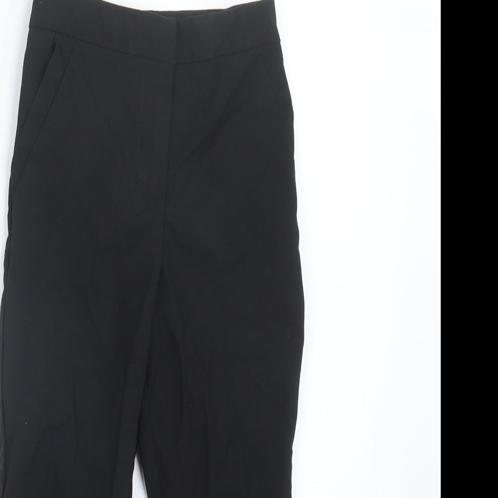 George Boys Black   Cargo Trousers Size 5-6 Years