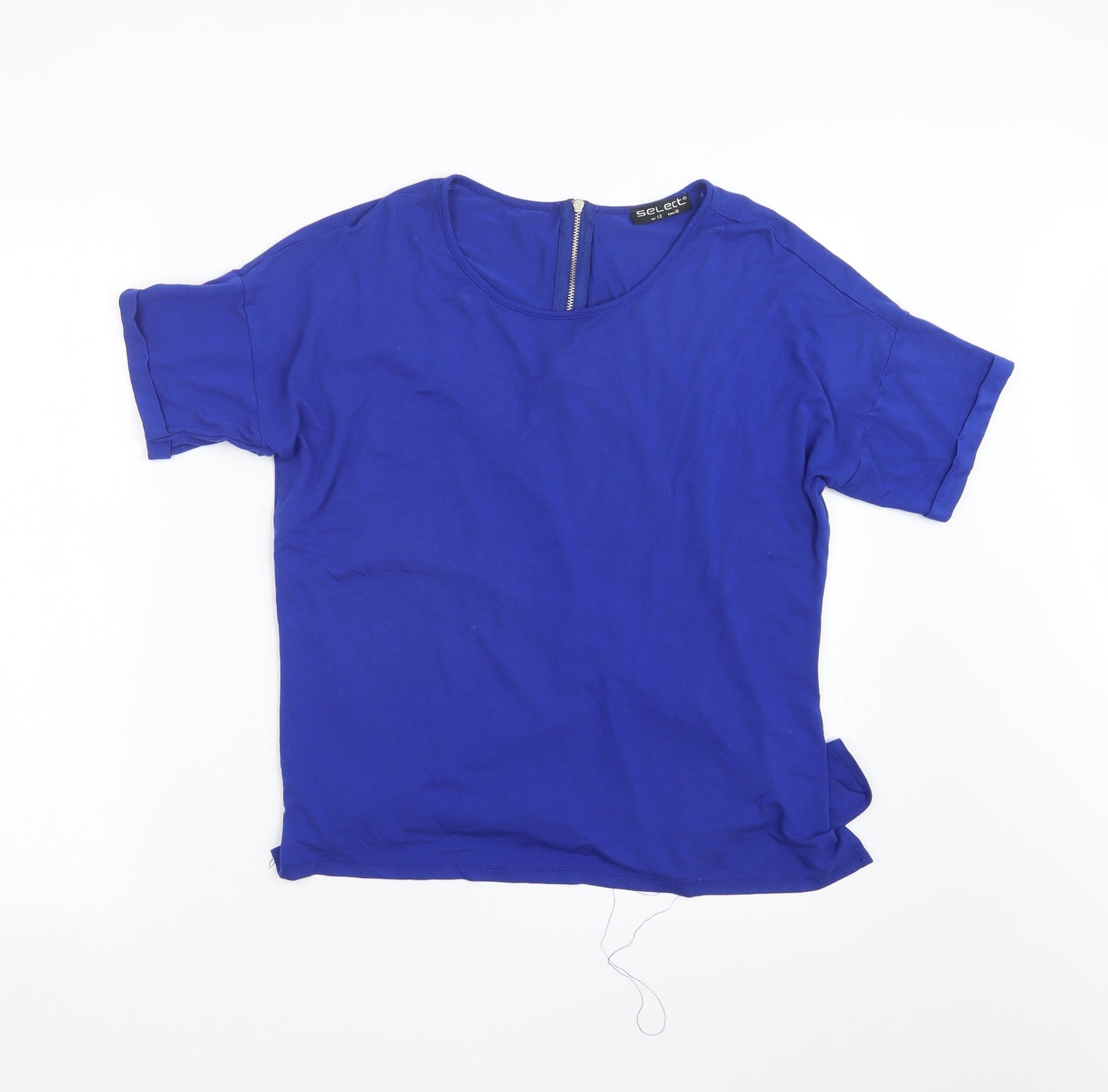 Select Womens Blue   Basic T-Shirt Size 12
