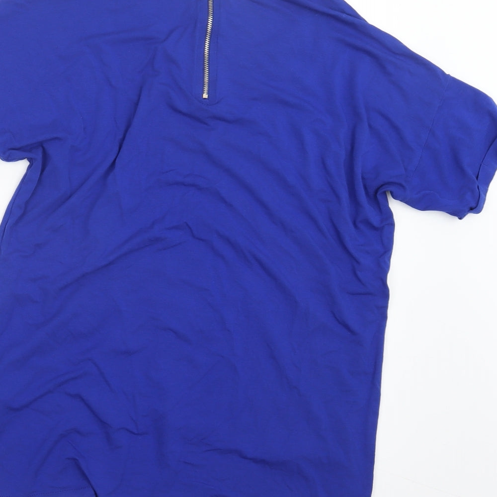 Select Womens Blue   Basic T-Shirt Size 12