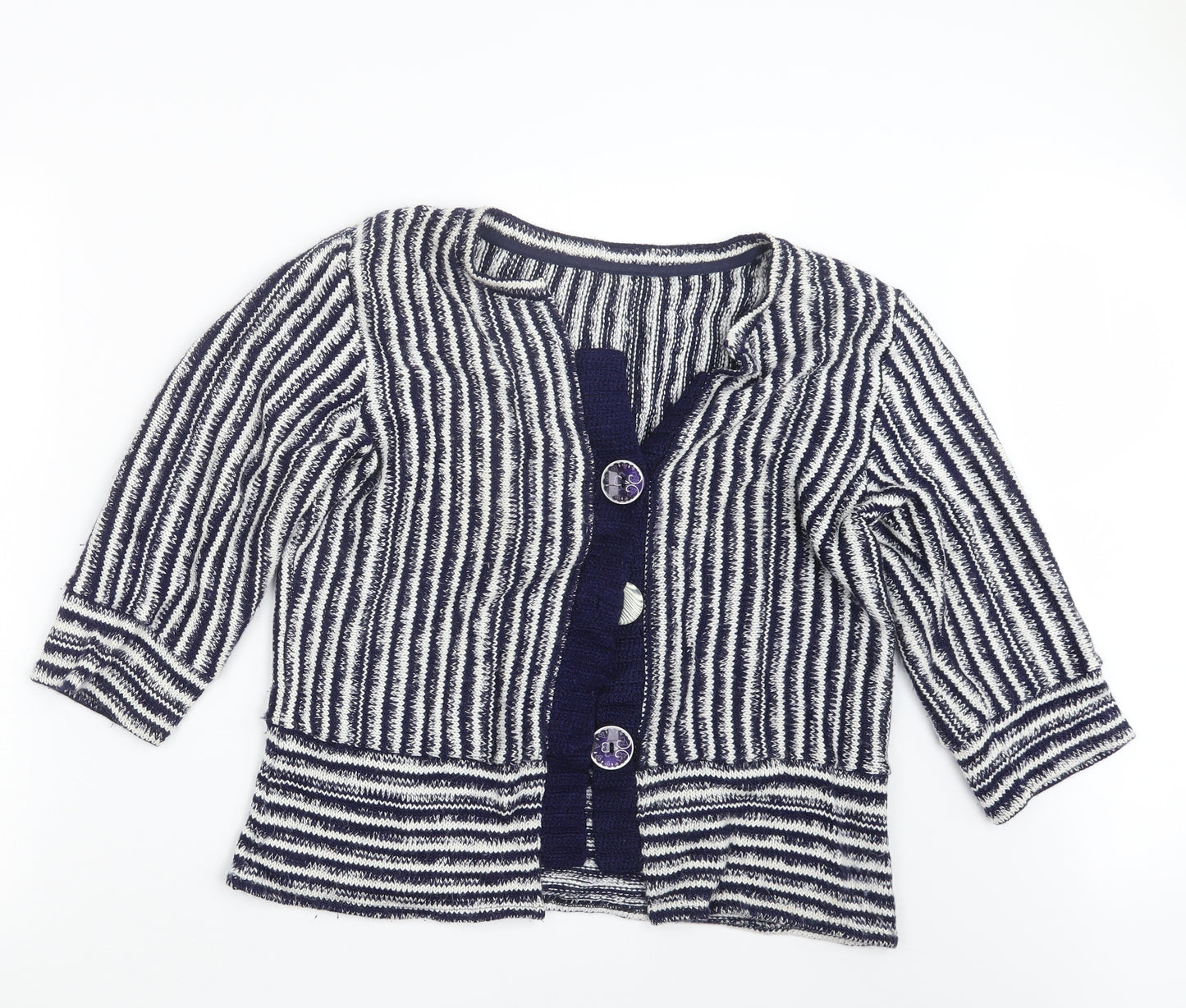Per Una Womens Blue  Knit Cardigan Jumper Size L