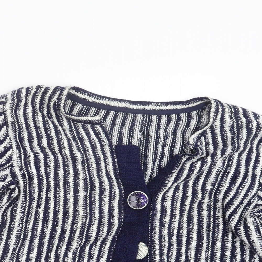 Per Una Womens Blue  Knit Cardigan Jumper Size L