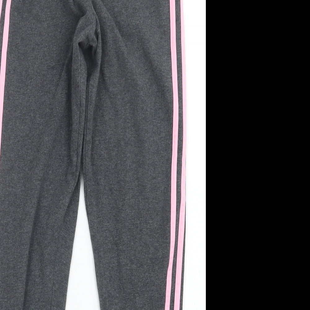 adidas Womens Grey   Capri Leggings Size 8 L25 in