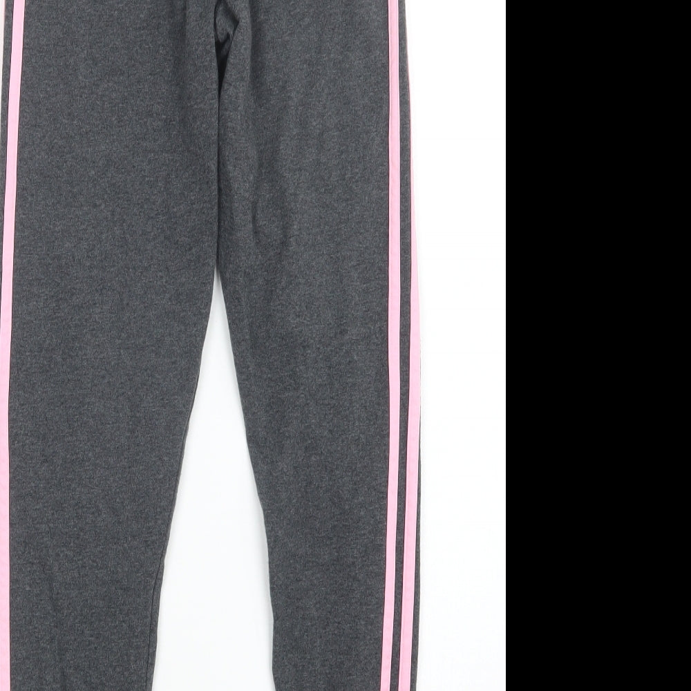 adidas Womens Grey   Capri Leggings Size 8 L25 in