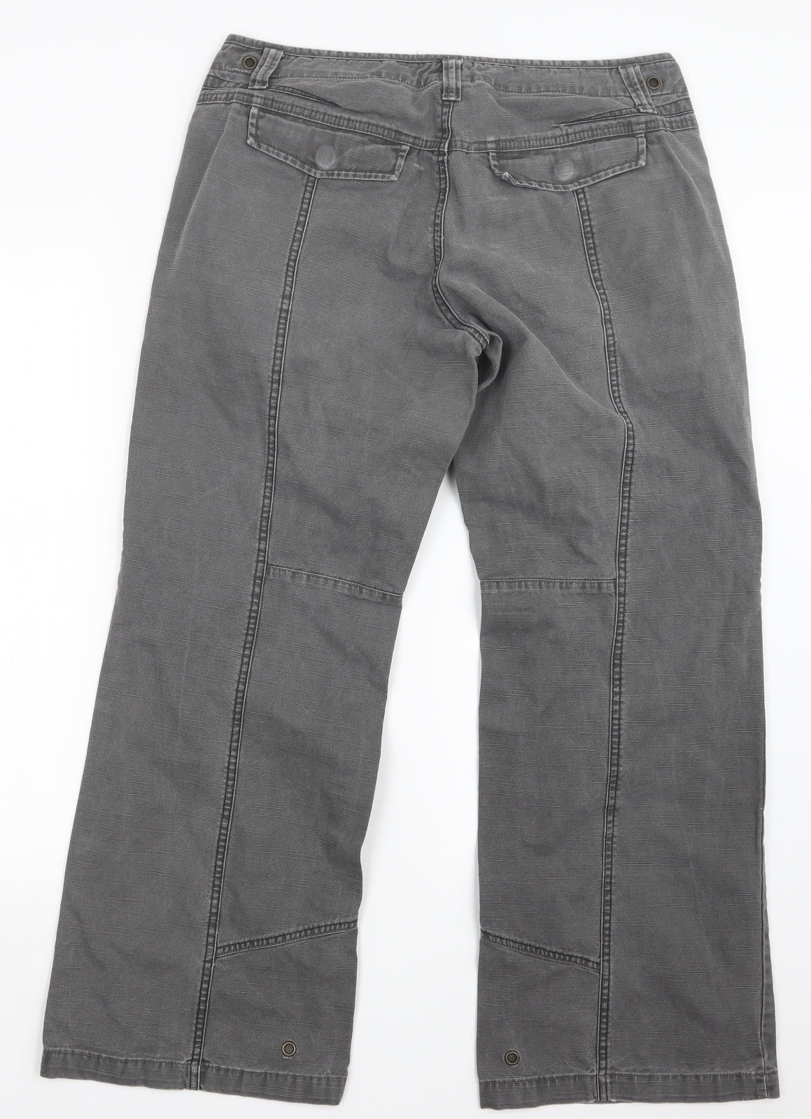 Fat Face Womens Grey  Denim Straight Jeans Size 14 L28.5 in