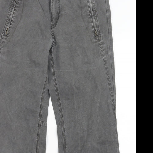 Fat Face Womens Grey  Denim Straight Jeans Size 14 L28.5 in