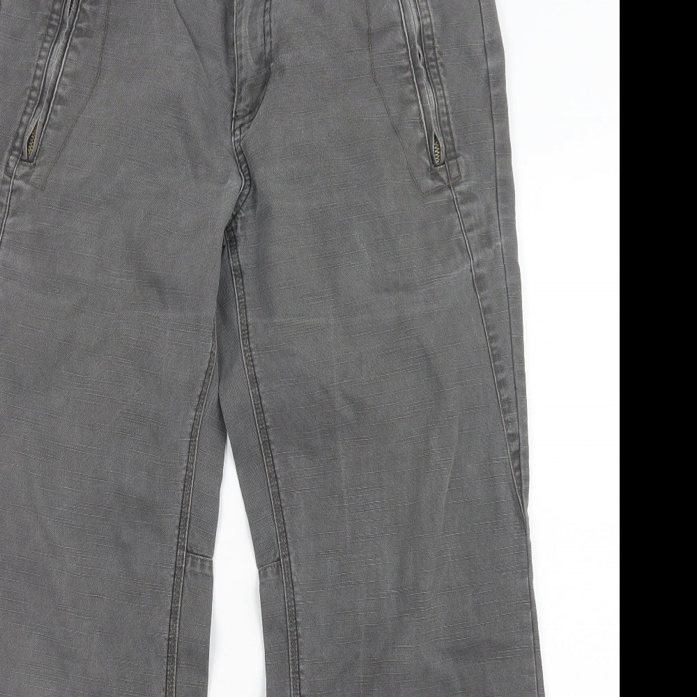 Fat Face Womens Grey  Denim Straight Jeans Size 14 L28.5 in