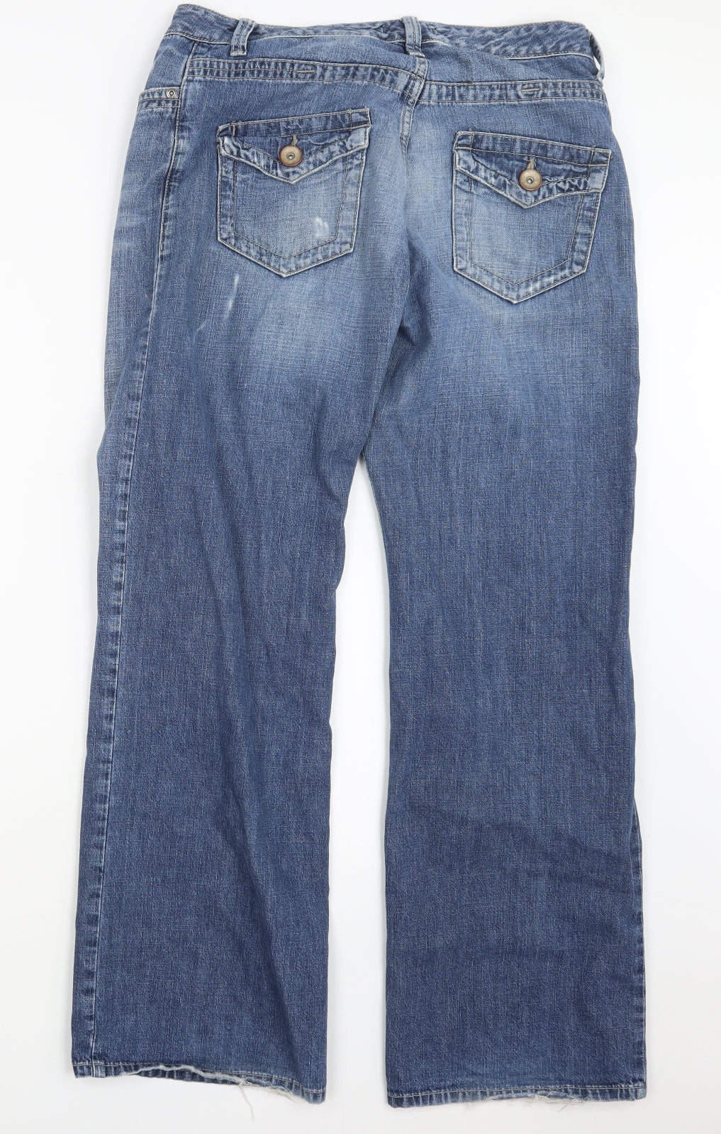 NEXT Womens Blue  Denim Straight Jeans Size 14 L30 in