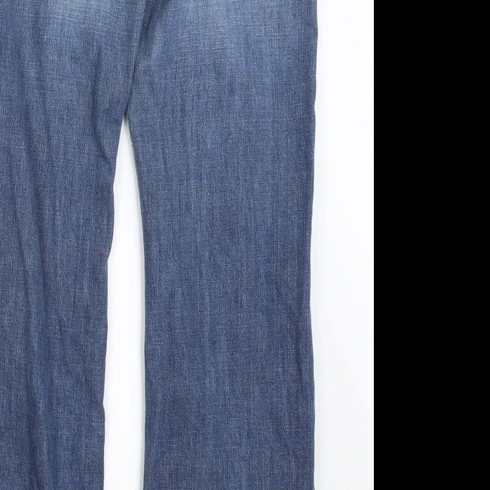 NEXT Womens Blue  Denim Straight Jeans Size 14 L30 in