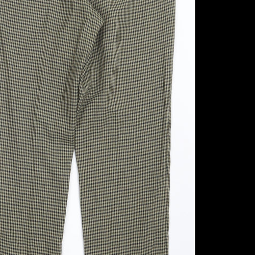 Preworn Womens Beige Check  Trousers  Size 30 in L28 in