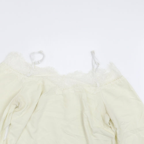 Preworn Womens Ivory   Basic Blouse Size M
