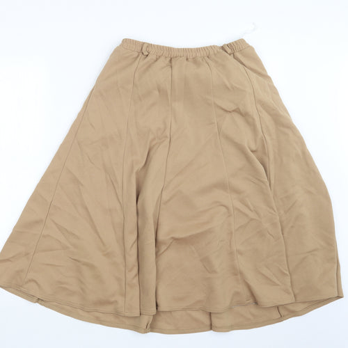 Riddella Womens Beige   A-Line Skirt Size 14
