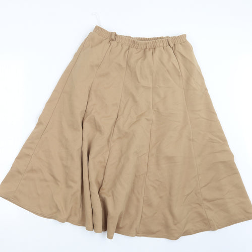 Riddella Womens Beige   A-Line Skirt Size 14