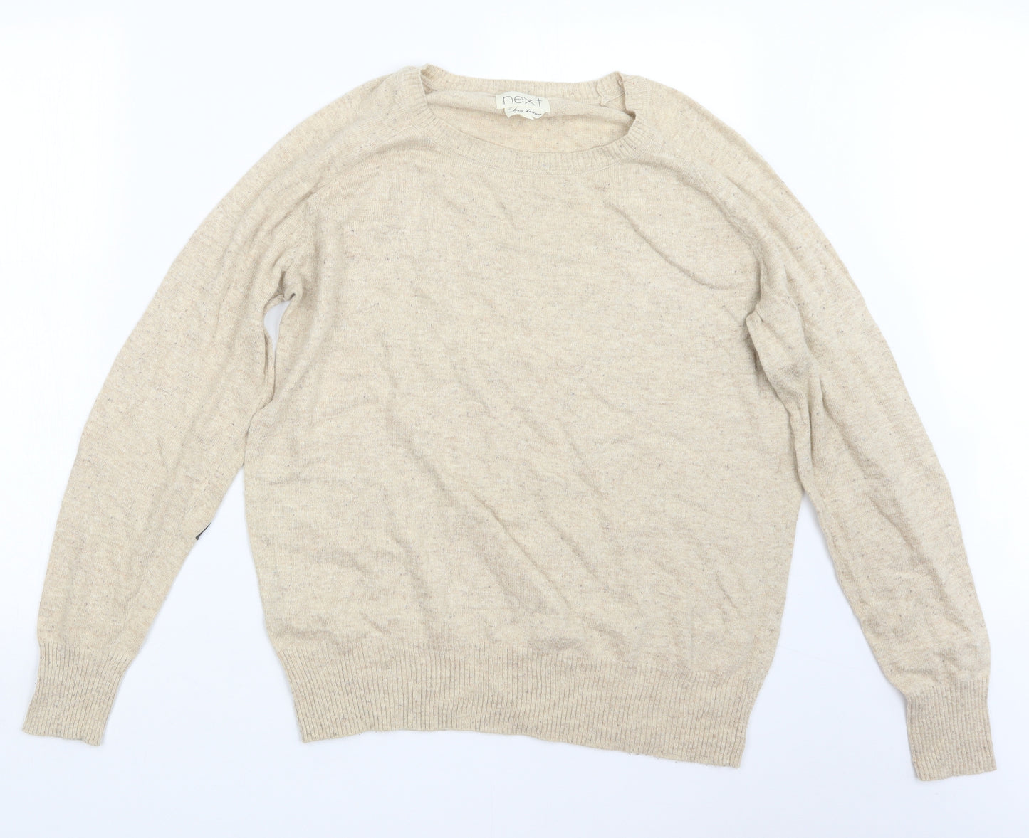 NEXT Womens Beige  Knit Pullover Jumper Size 16
