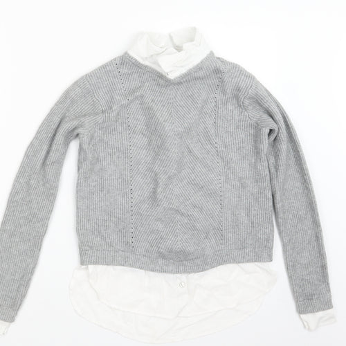 Primark Womens Grey  Knit Pullover Jumper Size 12