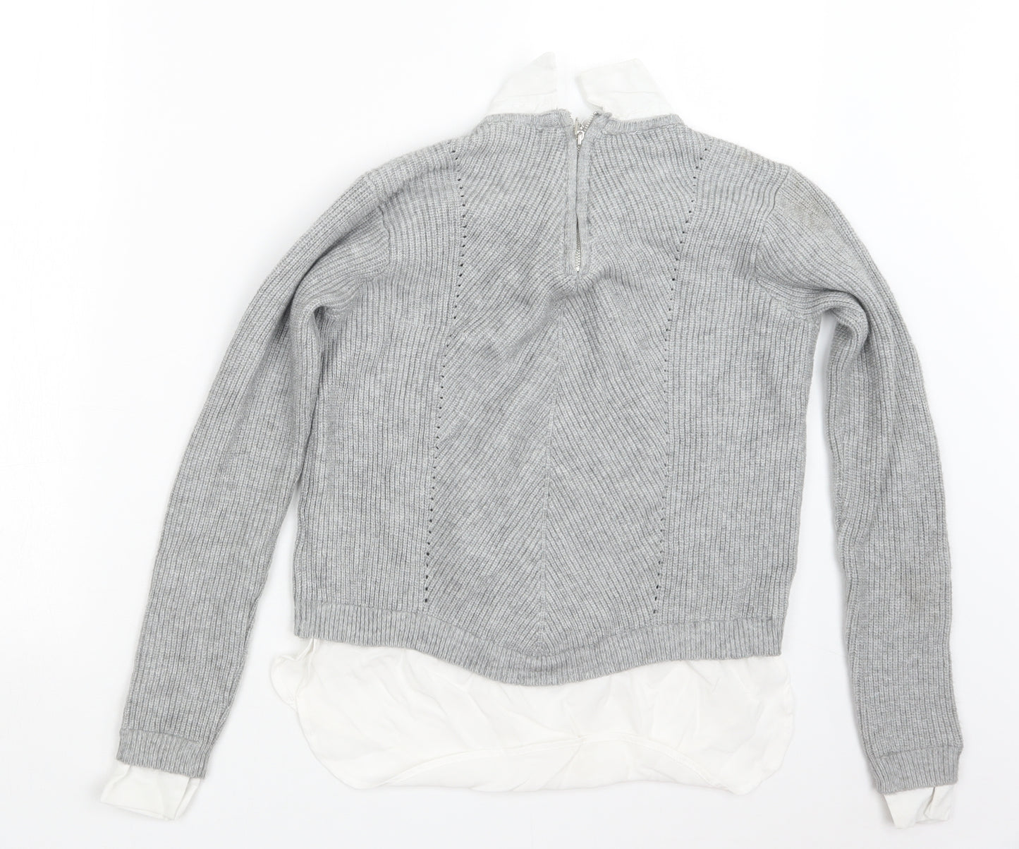 Primark Womens Grey  Knit Pullover Jumper Size 12