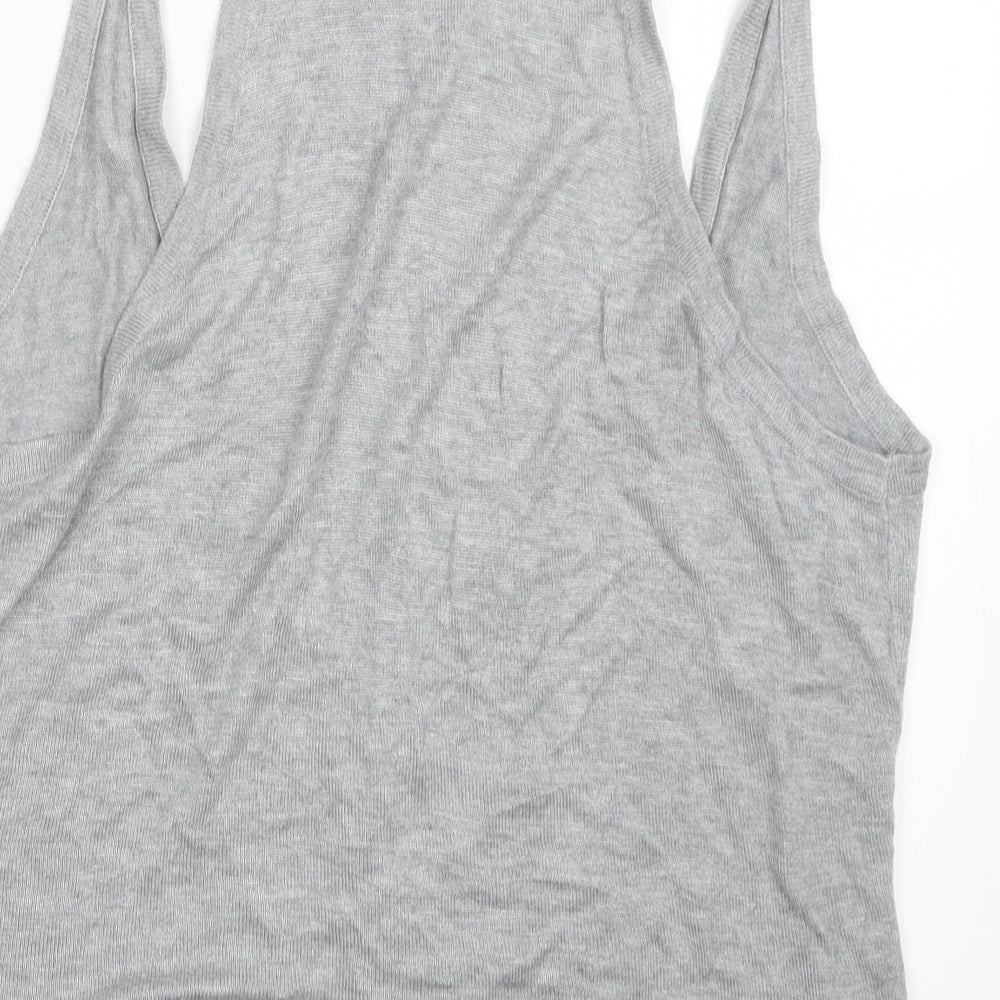 NEXT Womens Grey  Knit Cardigan Jumper Size 16