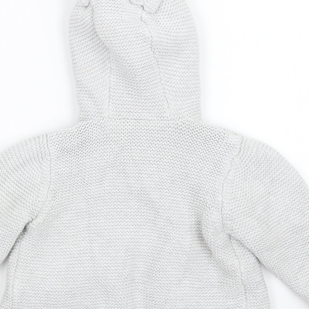 Marks and Spencer Boys Grey  Knit Jacket  Size 12-18 Months