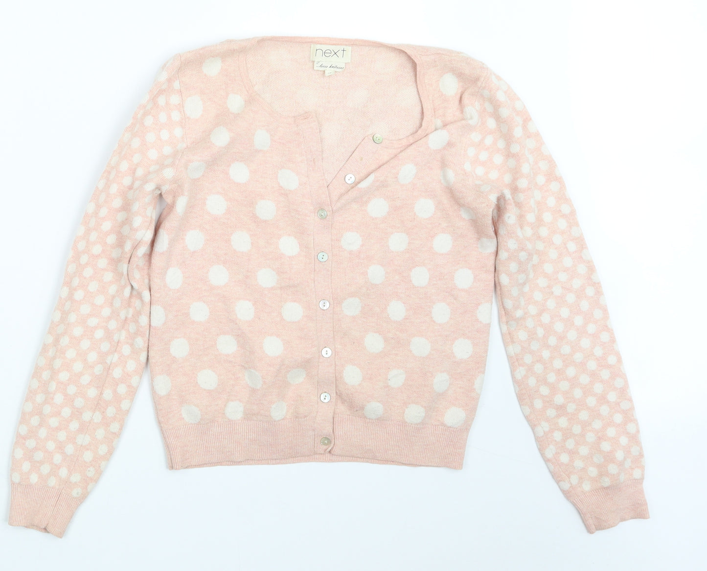 NEXT Womens Pink  Knit Cardigan Jumper Size 10