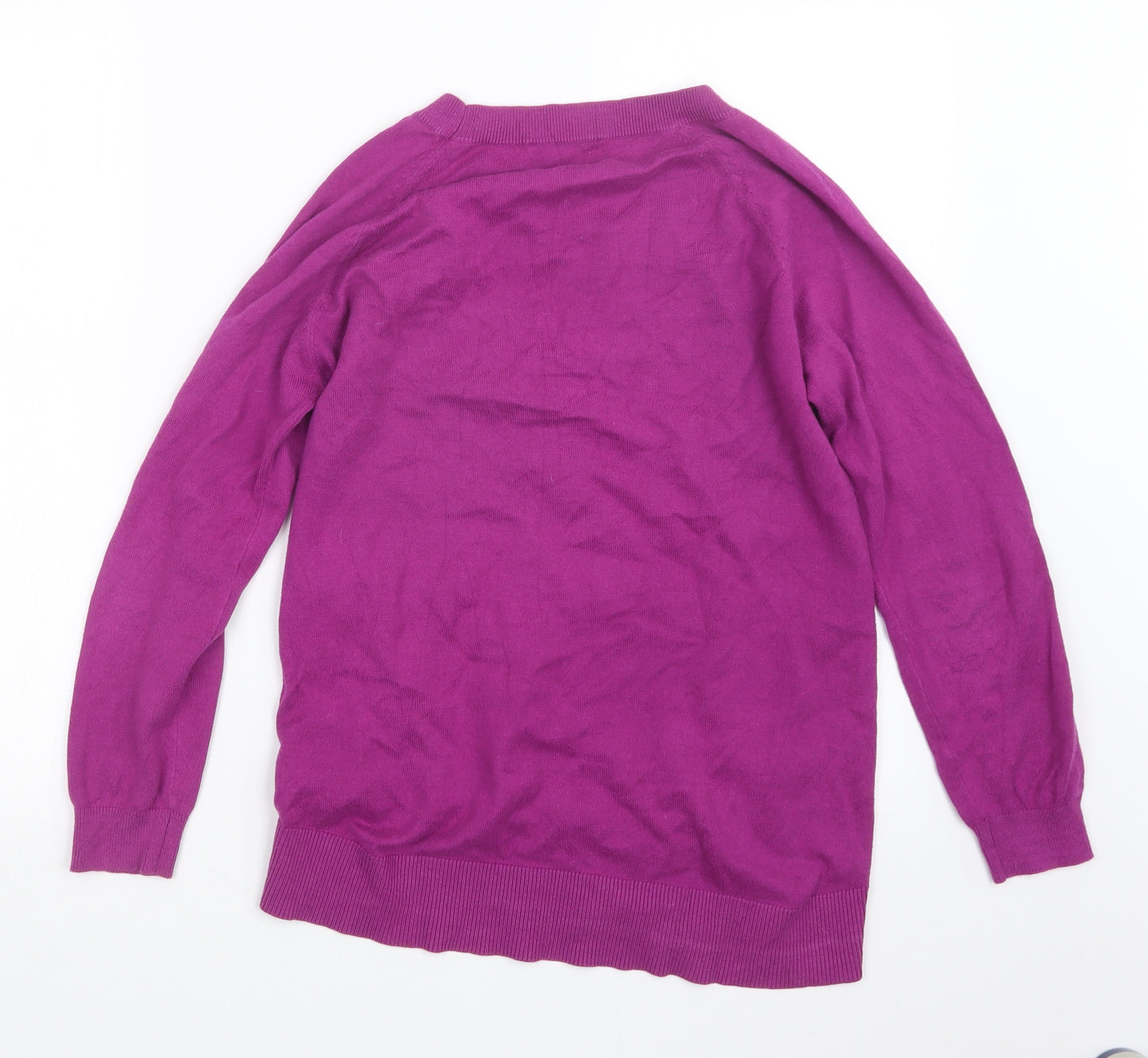 Oasis Womens Purple  Knit Pullover Jumper Size M