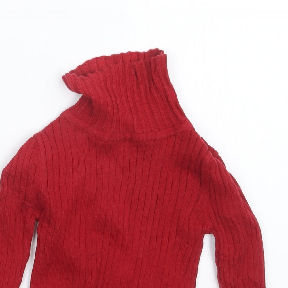TU Girls Red   Pullover Jumper Size 18-24 Months