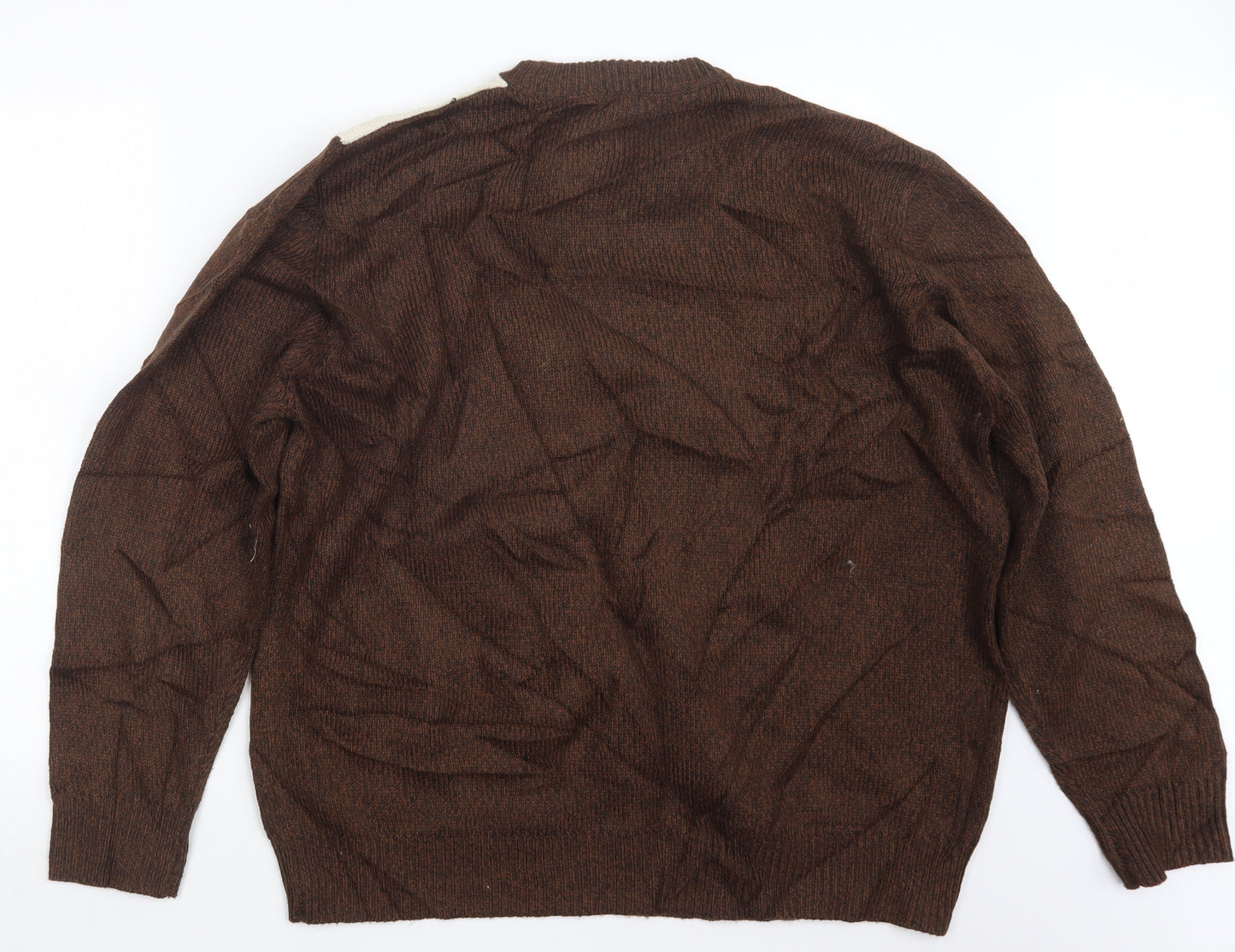 George Mens Brown  Knit Pullover Jumper Size 2XL  - Christmas