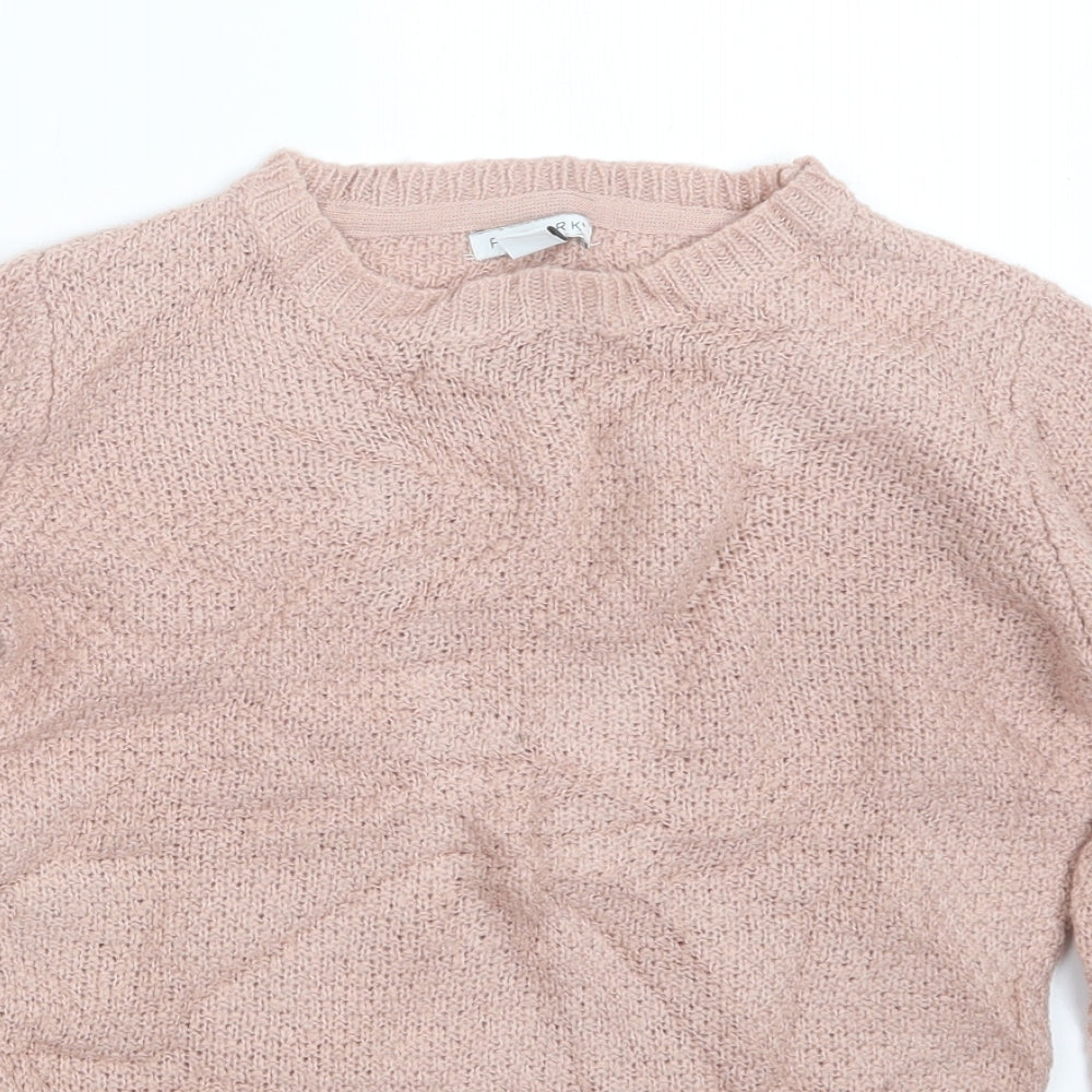 Primark Girls Pink  Knit Pullover Jumper Size 10-11 Years