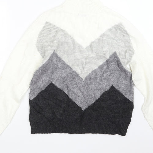 Marks and Spencer Womens Grey  Knit Pullover Jumper Size 12