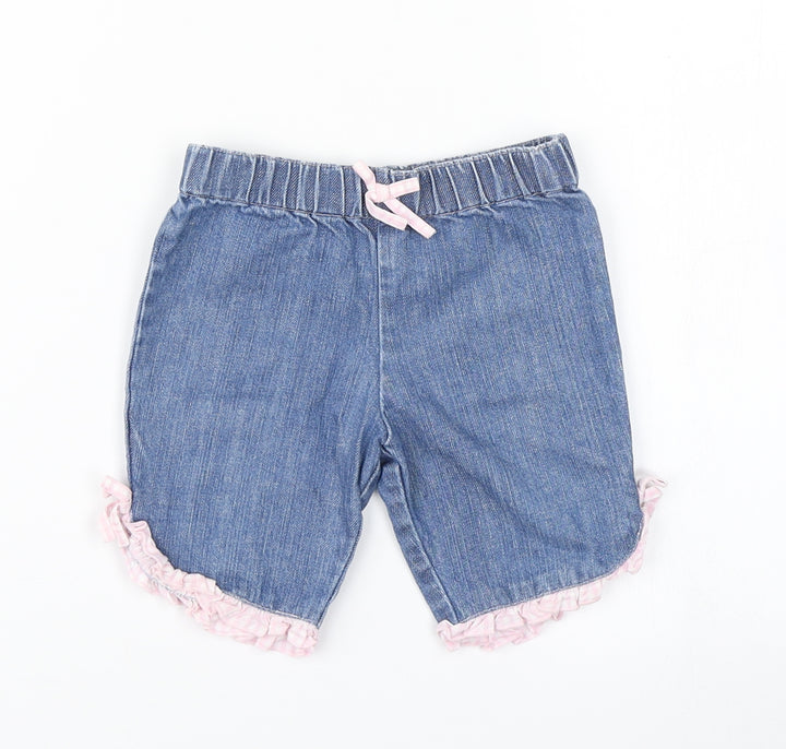 Starting Out Girls Blue Denim Cropped Jeans Size 9 Months