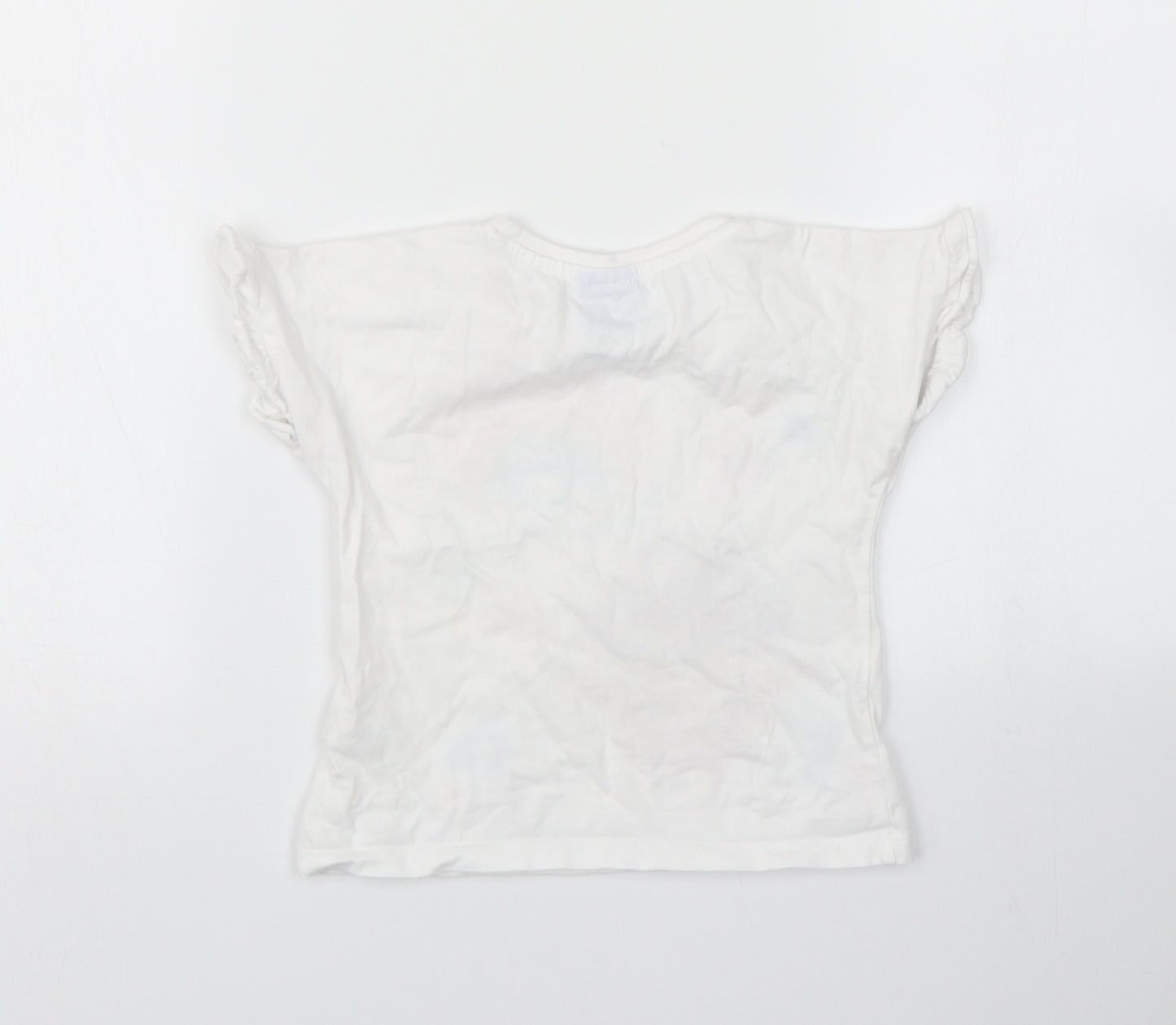 TU Girls White   Basic T-Shirt Size 2-3 Years  - Hey Duggee