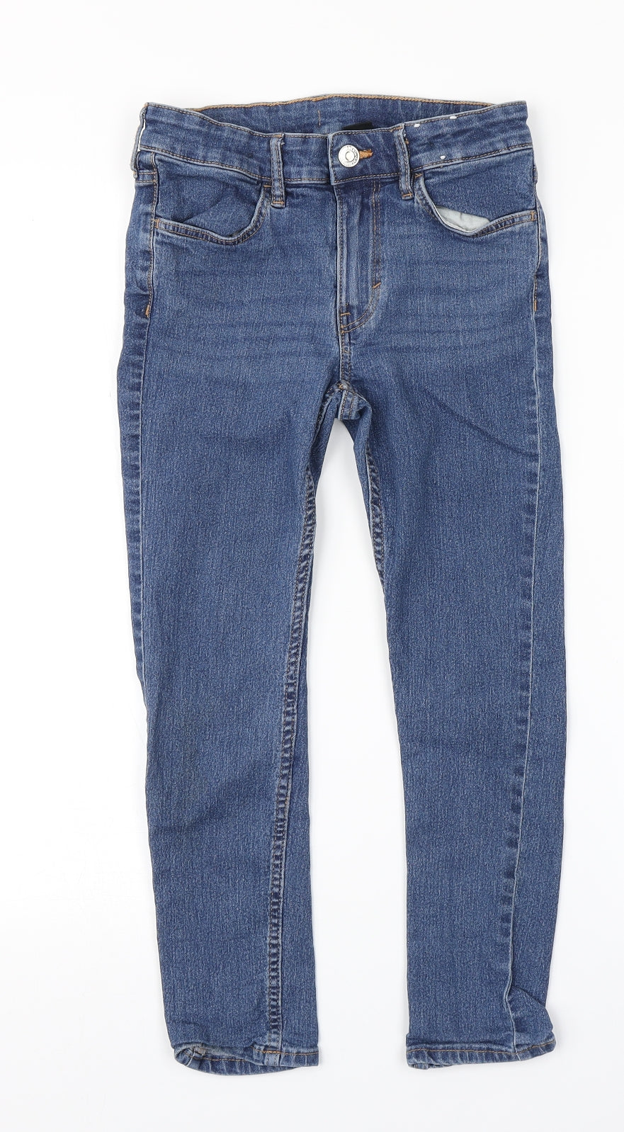 &Denim Girls Blue  Denim Skinny Jeans Size 9-10 Years