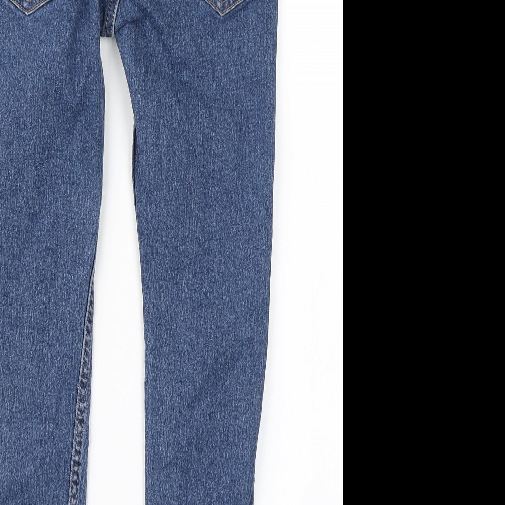 &Denim Girls Blue  Denim Skinny Jeans Size 9-10 Years