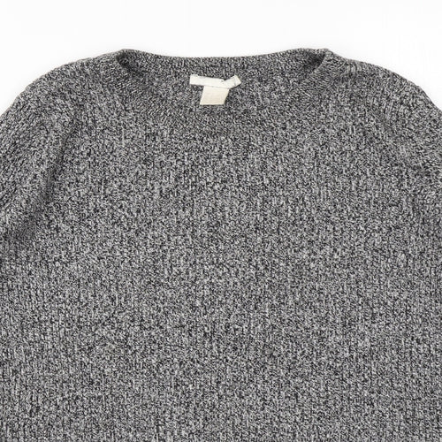 H&M Womens Grey  Knit Pullover Jumper Size S