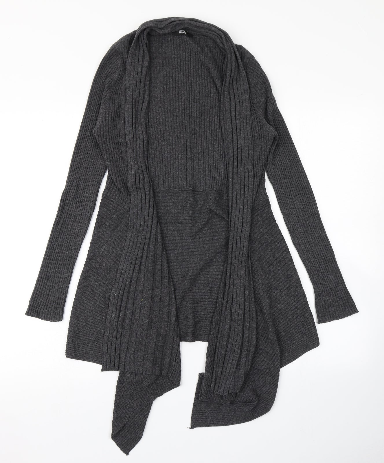 Marks & Spencer Womens Grey  Knit Cardigan Jumper Size 10