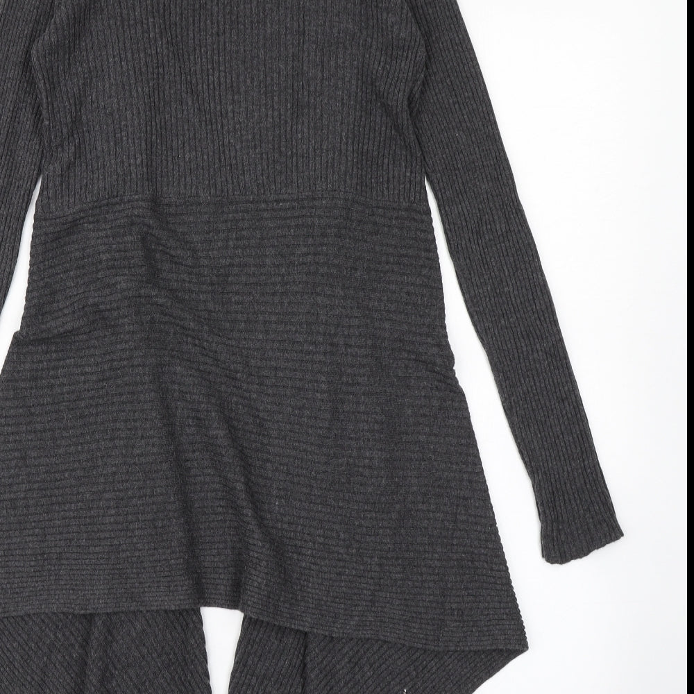 Marks & Spencer Womens Grey  Knit Cardigan Jumper Size 10