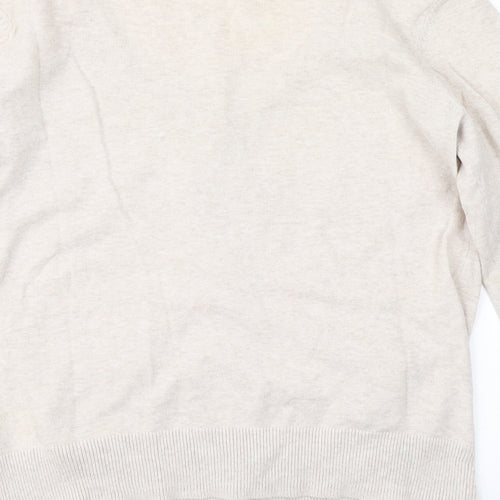 H&M Womens Beige  Knit Cardigan Jumper Size M