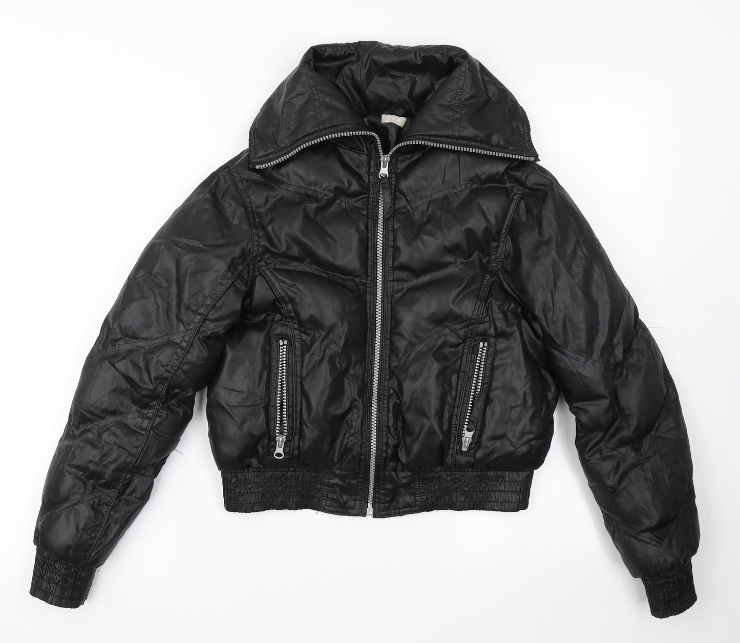 CQ Girls Black   Puffer Jacket Jacket Size 10-11 Years