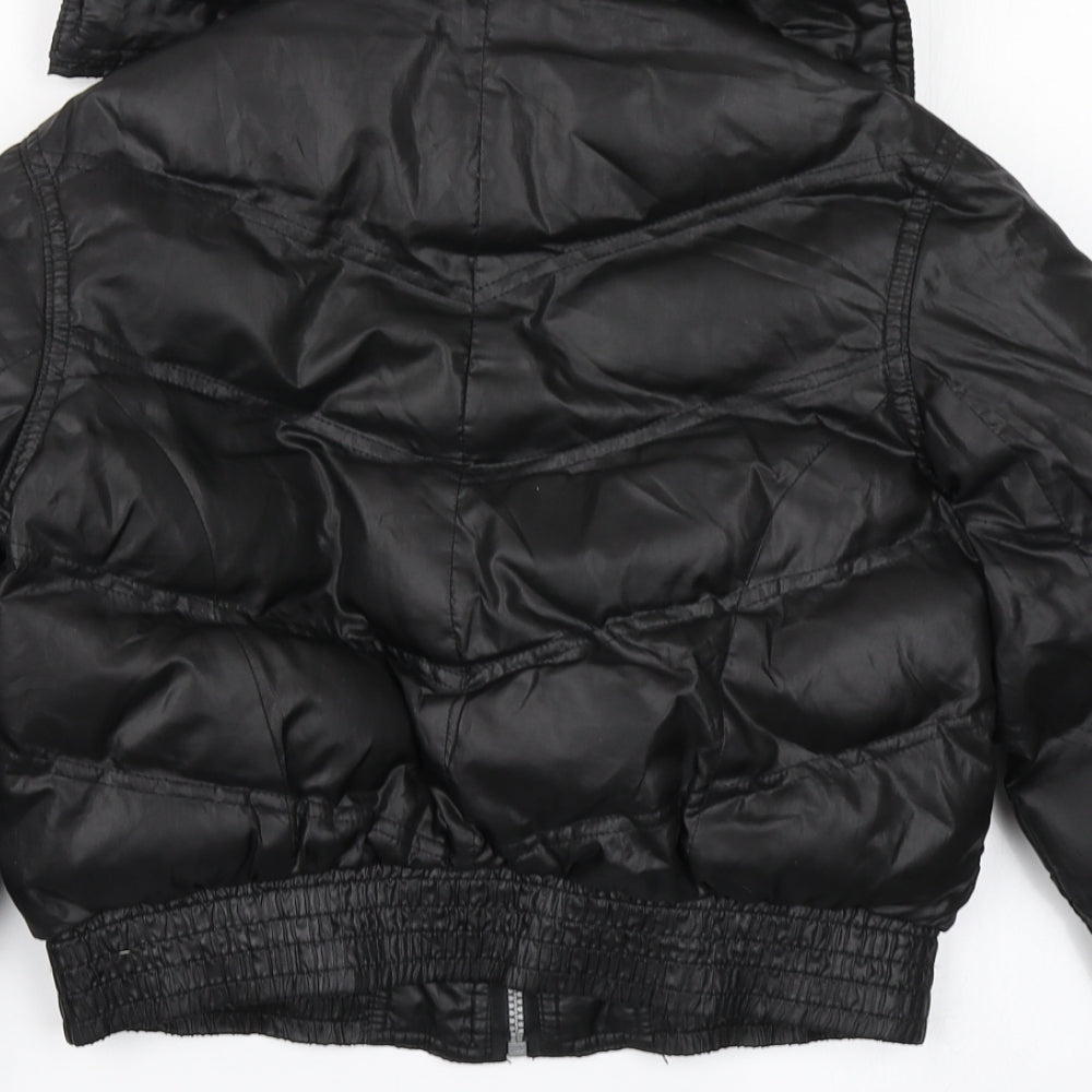 CQ Girls Black   Puffer Jacket Jacket Size 10-11 Years