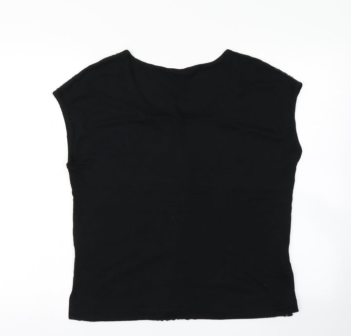 Dorothy Perkins Womens Black   Basic T-Shirt Size 10