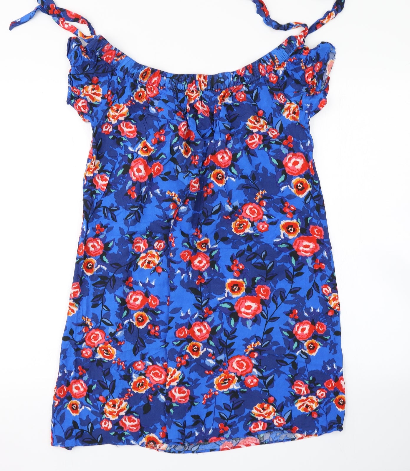 Papaya Womens Blue Floral  A-Line  Size 14
