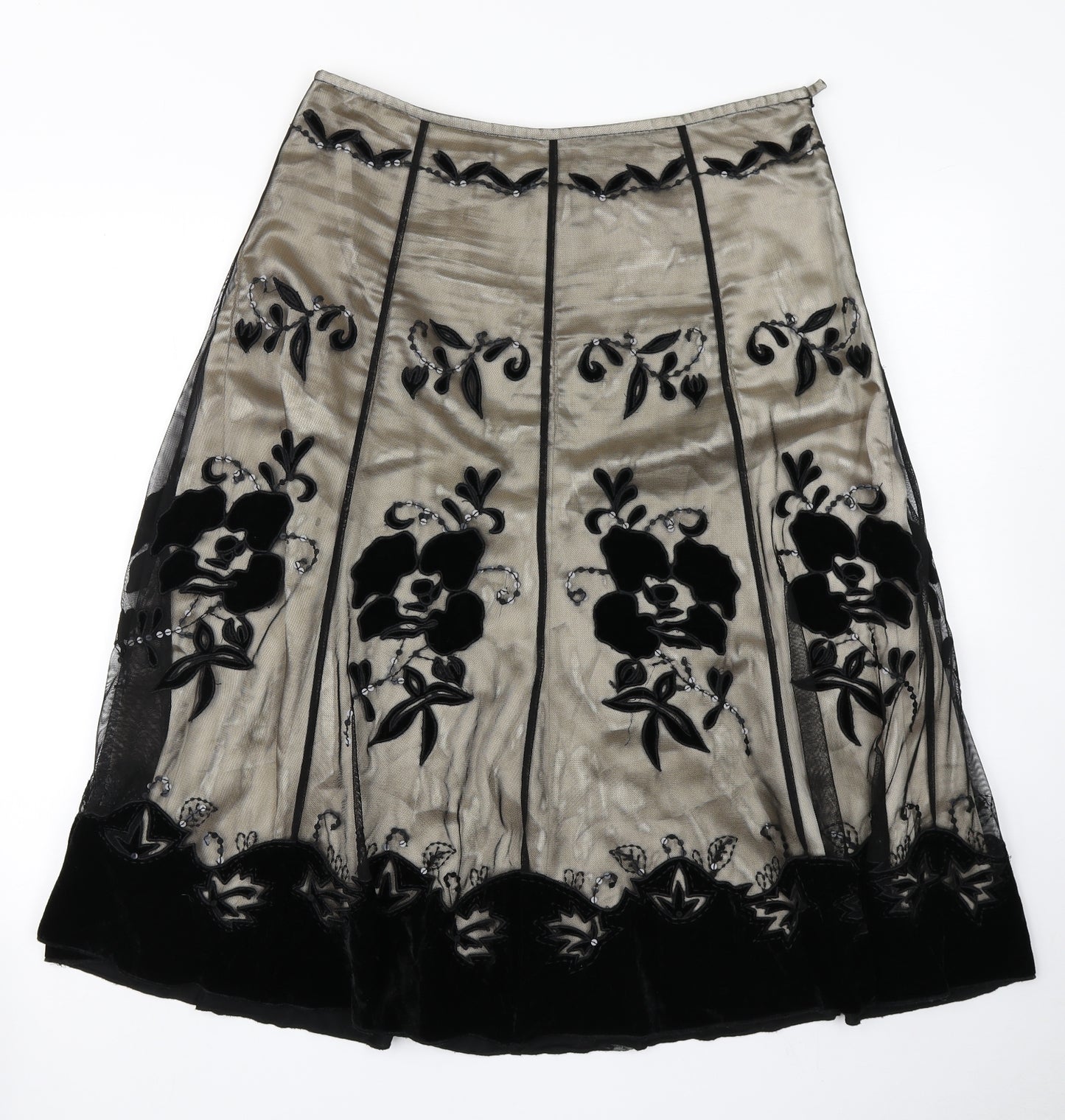 Kaliko Womens Brown   A-Line Skirt Size 14