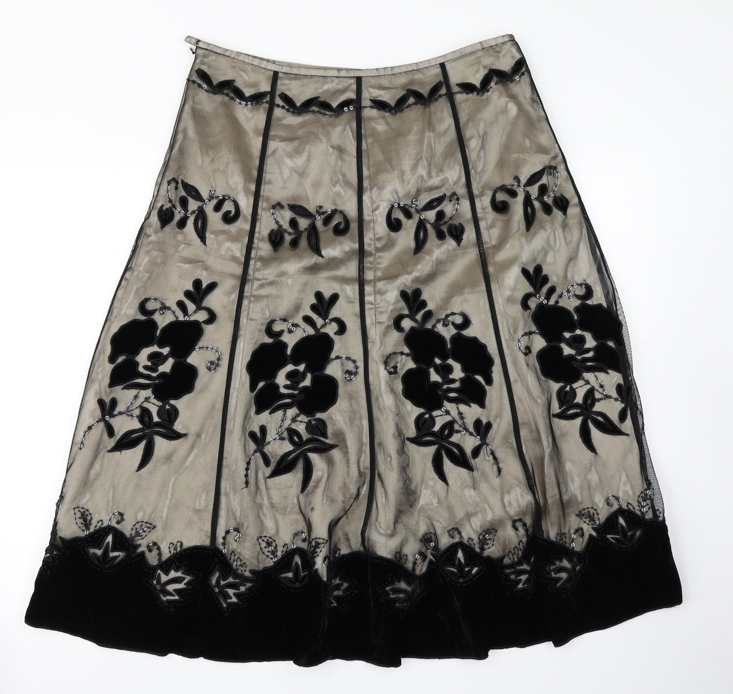 Kaliko Womens Brown   A-Line Skirt Size 14