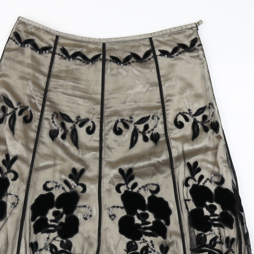 Kaliko Womens Brown   A-Line Skirt Size 14